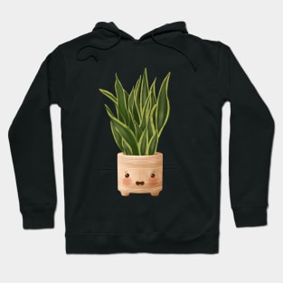 Cute Plant Illustration, Snake Plant 3 Hoodie